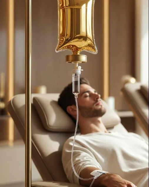 Perfusion de vitaminothérapie IV en fauteuil, séance en cabinet — Beauvoir Clinic, Waterloo